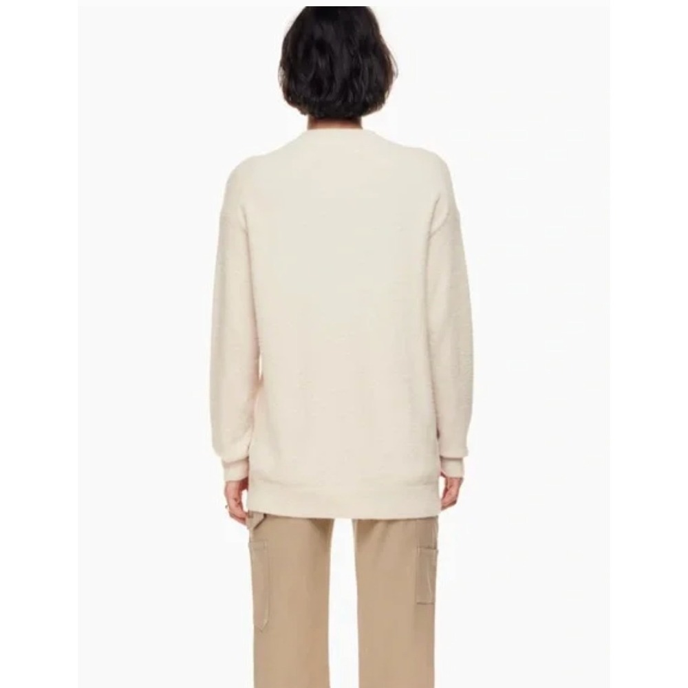 Aritzia Wilfred Free Hush Knit Oversized Cardigan Size XS Cream Off White - Picture 3 of 11